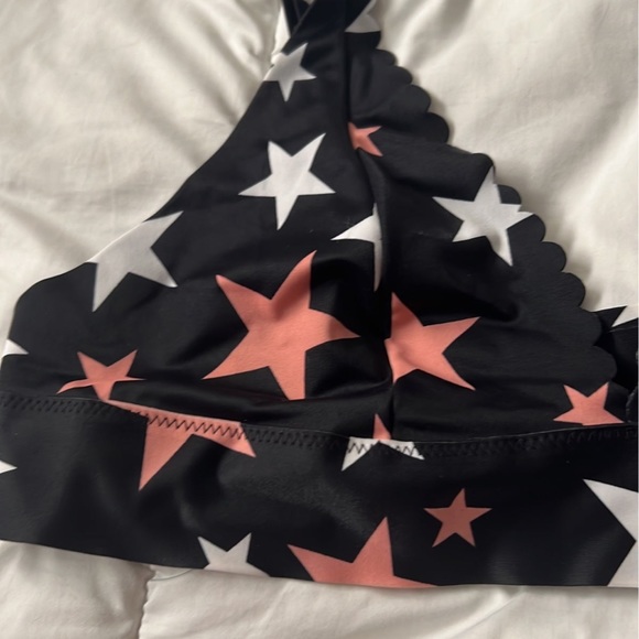 Pink star bralette with side logo - Picture 2 of 5